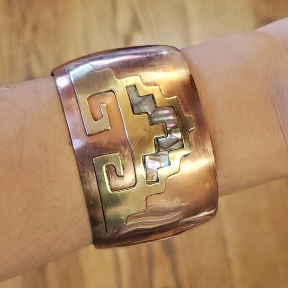 *RARE* Vintage Designer Celia Harms Wrist Cuff - Picture 10 of 12